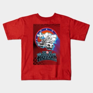 Ghostbusters of Hazzard (Poster) red black Kids T-Shirt